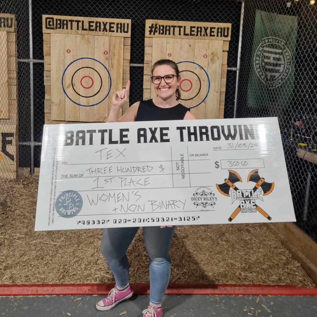 Axe Thrower Interview with  Tex
