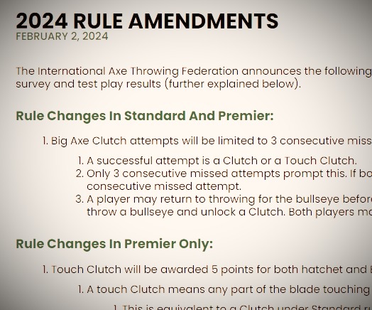 New IATF Rules, Who Dis?