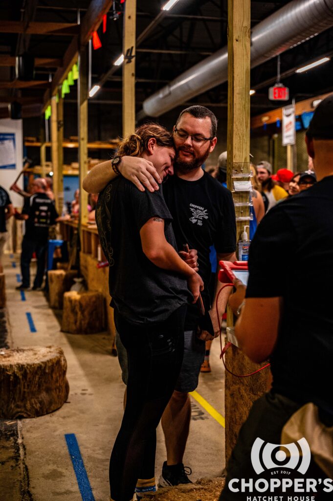 Axe thrower interview with Matt Traino