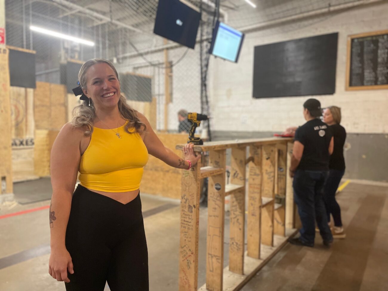 Tiny Axe Thrower Interview with Ericka Gannon, aka Throwing Bows