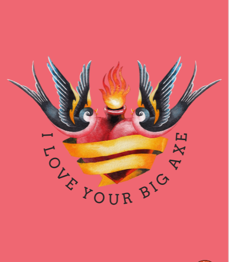 Valentine’s Day cards for axe throwers