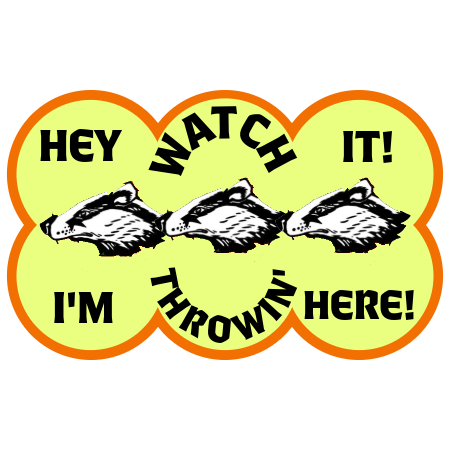 The perfect axe throwing sticker