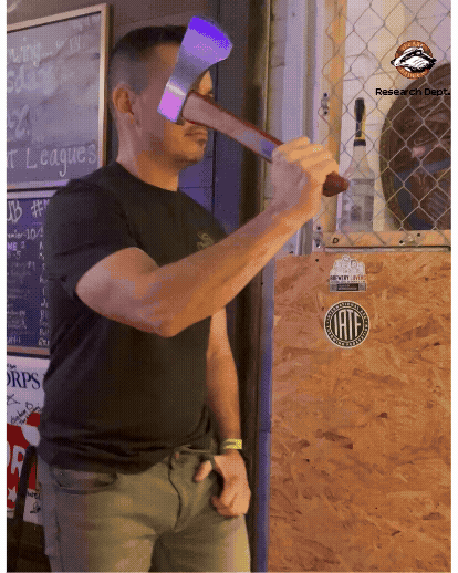 throwing axes off hand tip