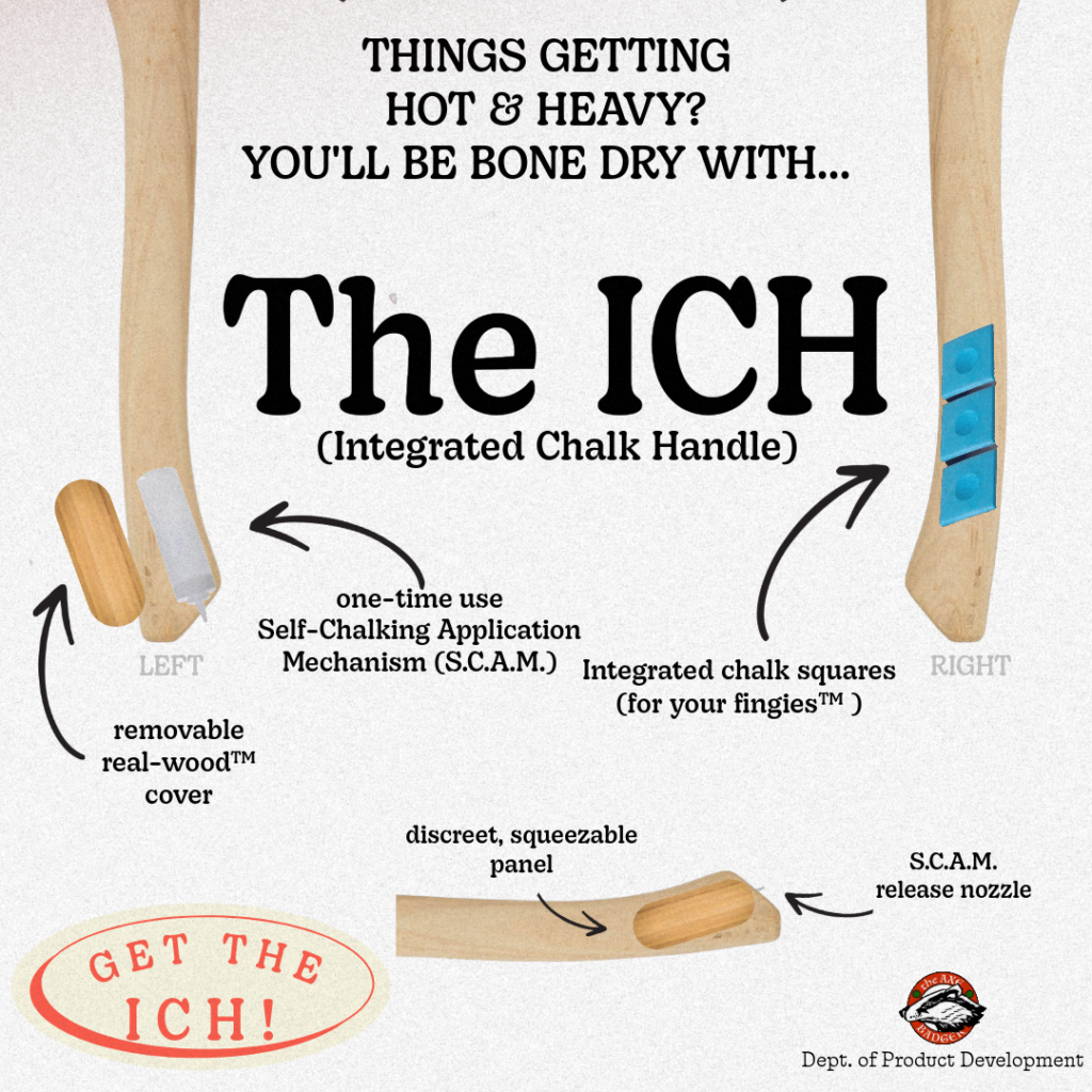 The ICH: A custom axe throwing handle