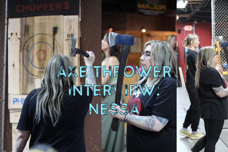Axe thrower interview Nessa