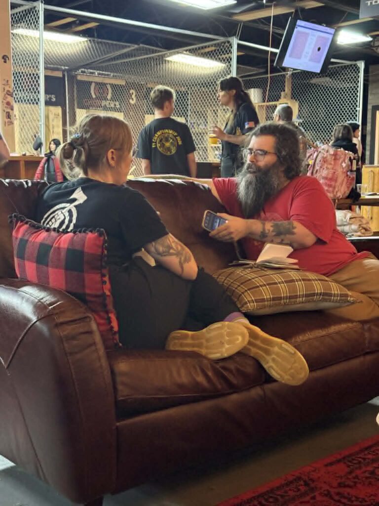 axe thrower interview with Lemons