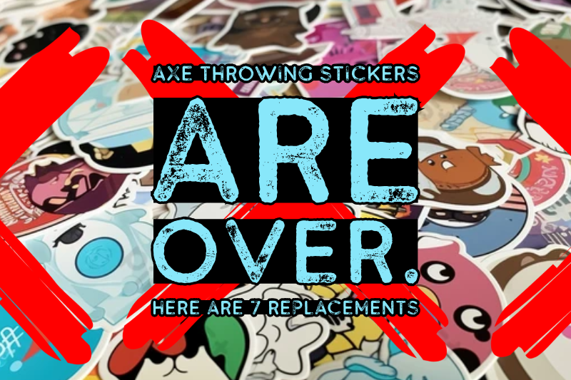 Axe Throwing Sticker Alternative