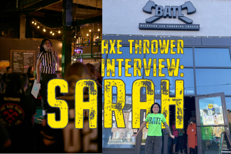 Axe Thrower Interview with Sarah