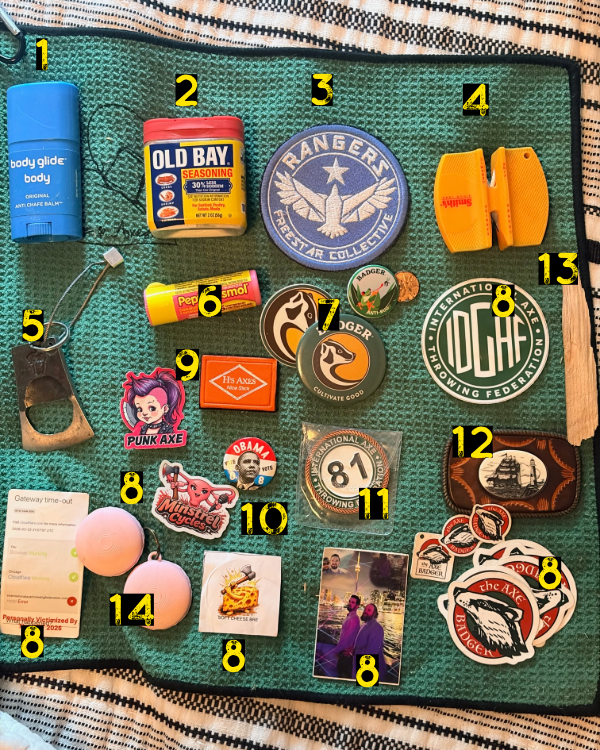 Axe bag contents part 1
