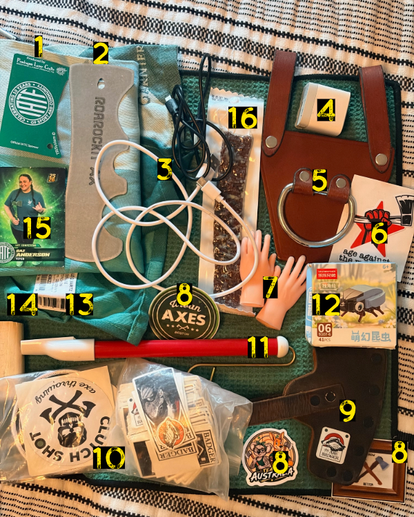 axe bag contents part 2